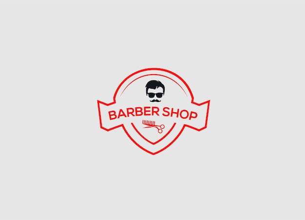 Barbershop-vintage-logo-design-vorlage