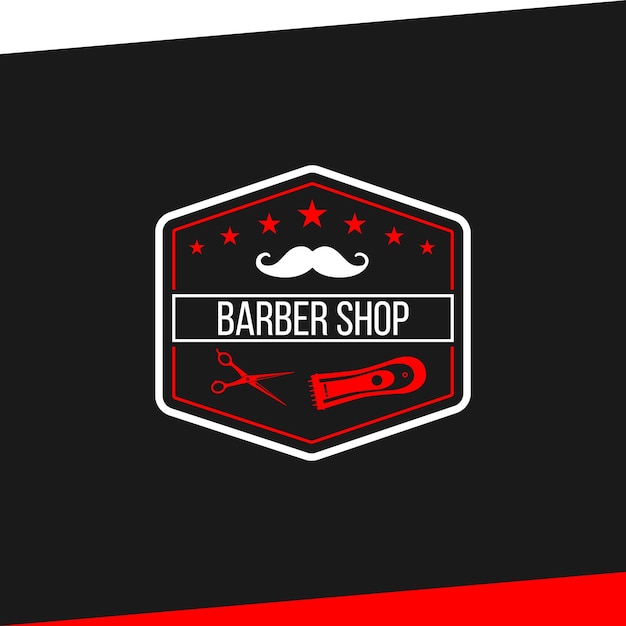 Barbershop-Vintage-Logo-Design-Vorlage