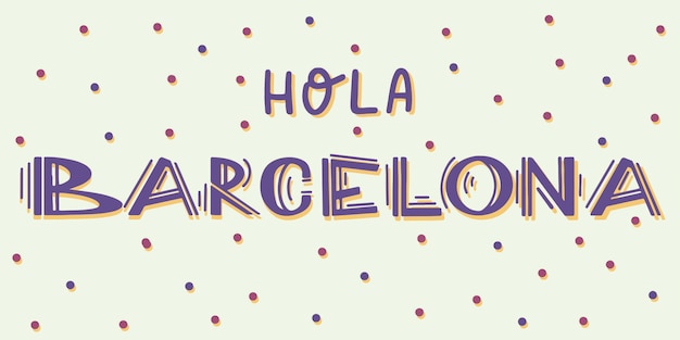 Barcelona handgeschriebener stadtname. moderne kalligraphie-handbeschriftung für druck, hintergrund, logo, für poster, einladungen, karten usw. typografie-vektor.