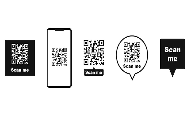 Barcodes-Sammlung Vektorcodeinformationen QR-Shop-Scancodes Informationen zur industriellen Codierung