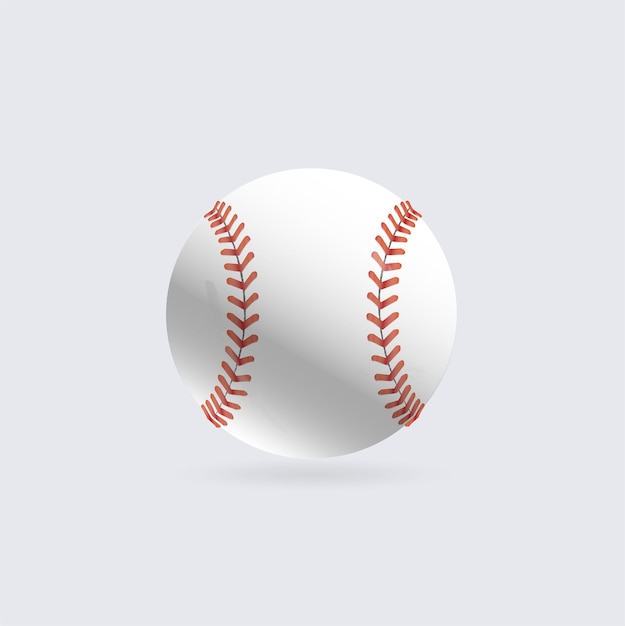 Baseball-Ball-Illustration isoliertes Symbol Vektor-Illustration Sport