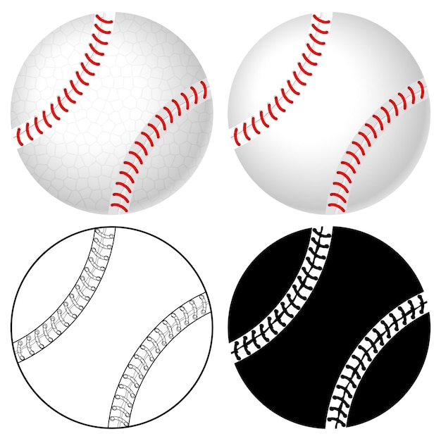 Baseball-ball-set