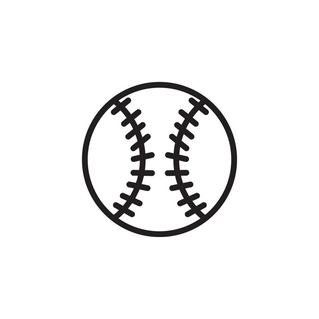 Baseball-ikonen-vektor-logo-design-vorlage