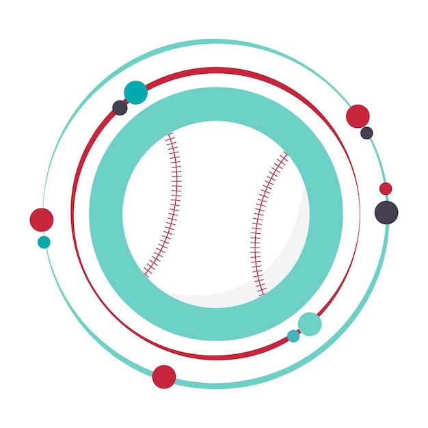 Baseball-isolierte vektorillustration grafisches ikonensymbol