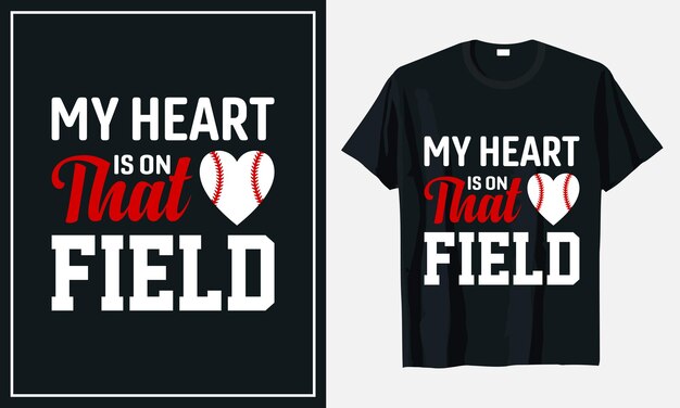 Baseball-Liebhaber T-Shirt Design Premium-Vektor