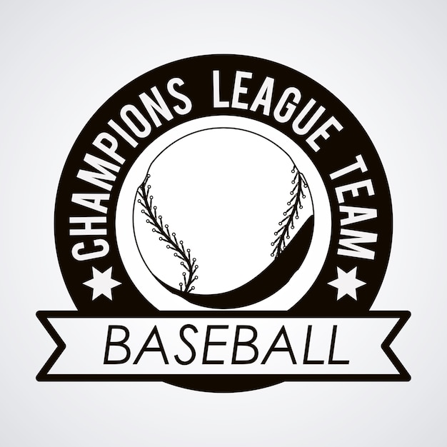 Vektor baseball-liga-design