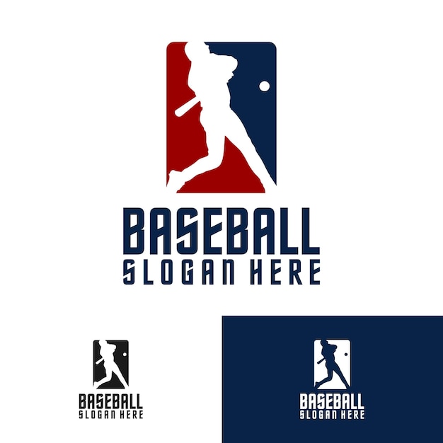Baseball-Logo-Design minimalistisch