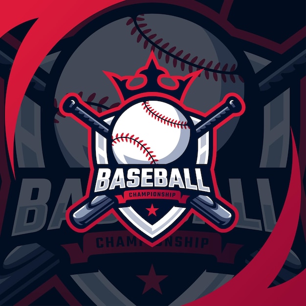 Vektor baseball logo design premium-vektor