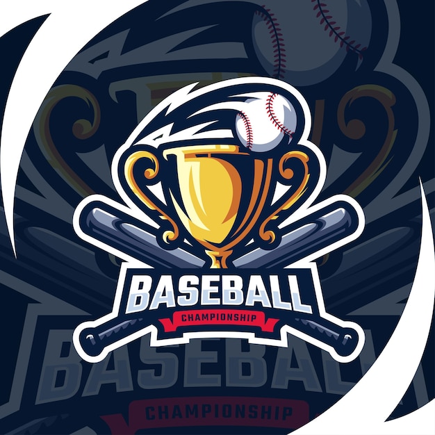 Vektor baseball logo design premium-vektor