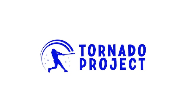 Baseball-logo -trainingslogo-design-tornado projectvektor, logo, design, sport, team, zeichen, ball,