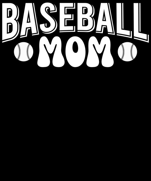 Vektor baseball-mama-t-shirt-design baseball