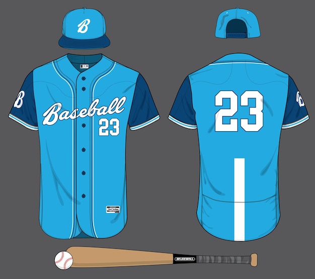 Vektor baseball-trikot-uniform-vorlage-mockup-vektor