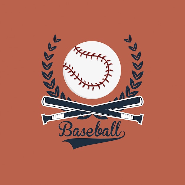 Baseball verwandte symbole bild