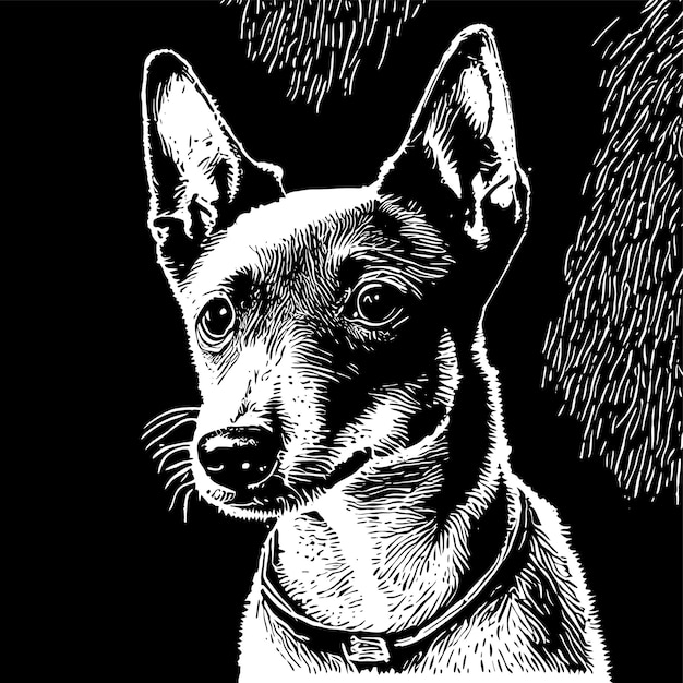 Vektor basenji-hund handgezeichnetes cartoon-aufkleber-symbol-konzept isolierte illustration