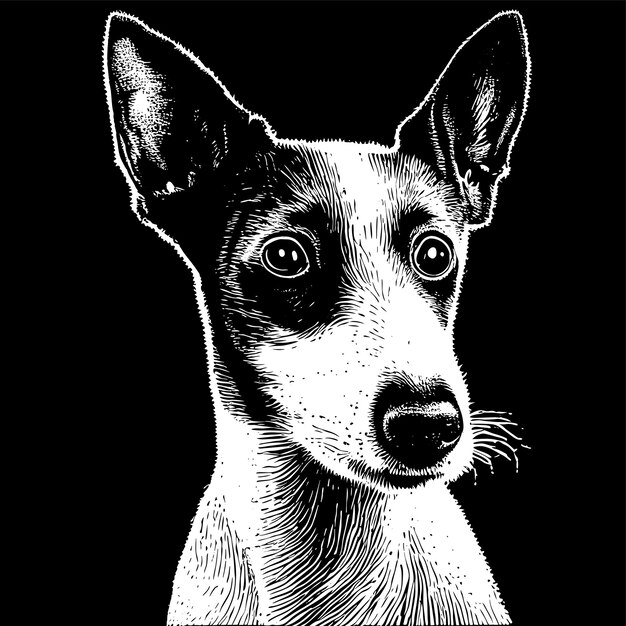 Vektor basenji-hund handgezeichnetes cartoon-aufkleber-symbol-konzept isolierte illustration