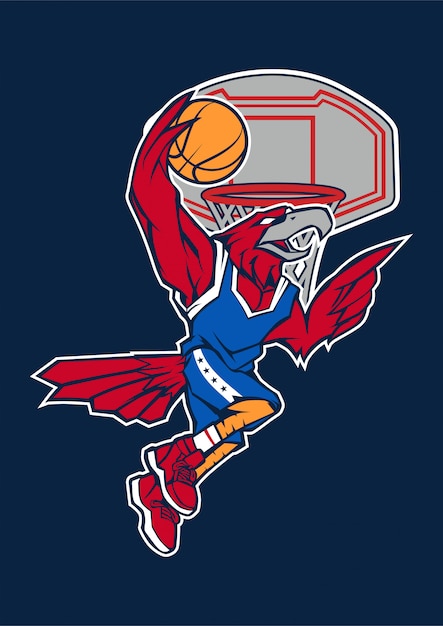 Vektor basketball-adler