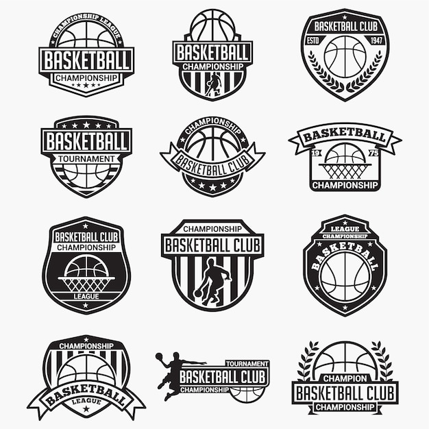 Basketball club abzeichen & logos