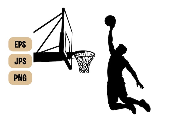 Basketball-Hoop-Symbol mit Netz in einem 3D-Vektor-Design auf weißem Hintergrund