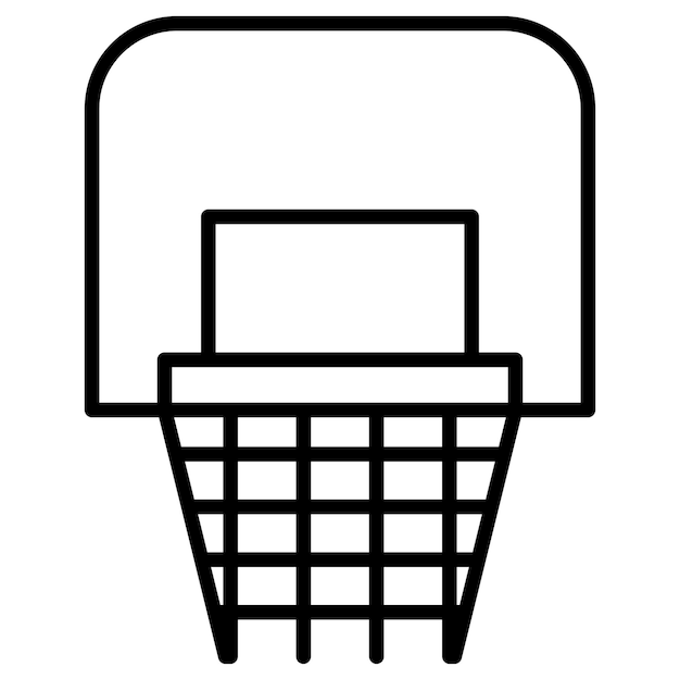 Vektor basketball-hoop-vektor-illustration