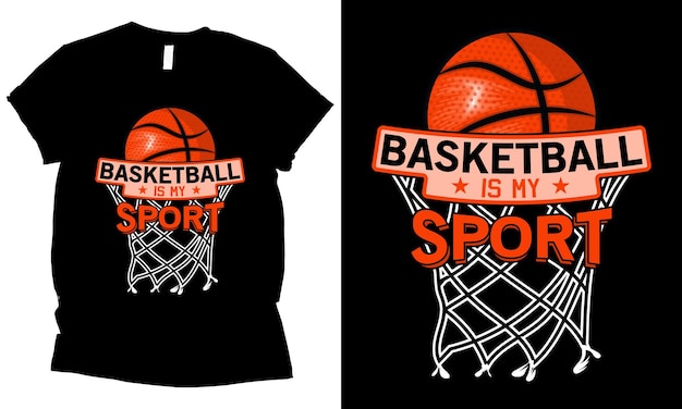 Basketball ist mein Sport-T-Shirt-Design