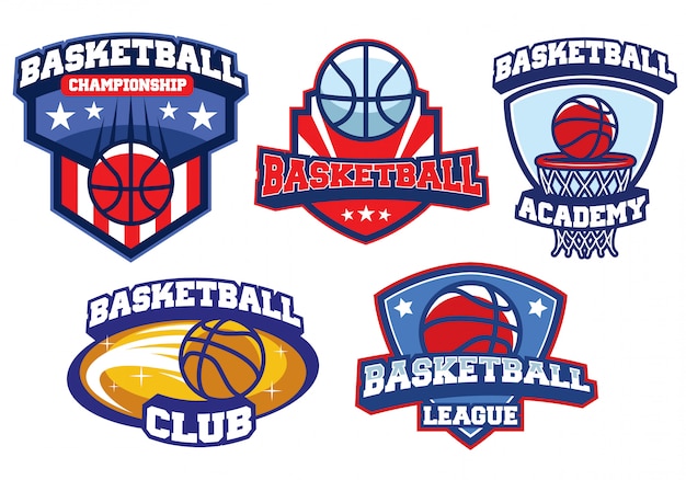 Basketball-logo-design-set