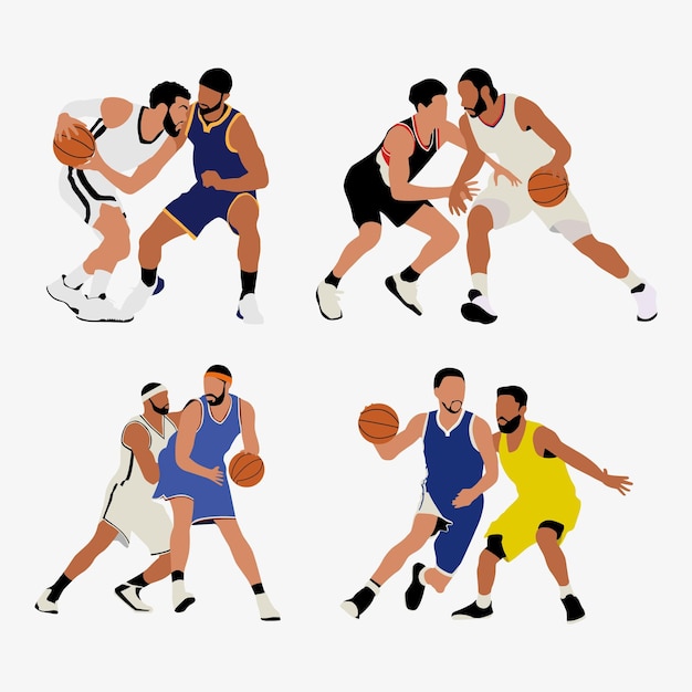 Vektor basketball-spieler-vektorbild und -illustration