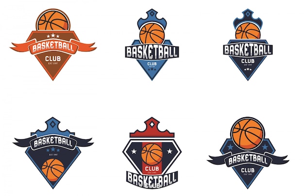 Vektor basketball sport logo sammlung