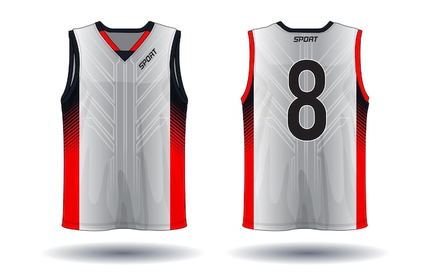 Vektor basketball trikot tank top sport illustration