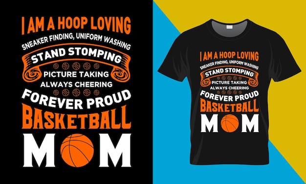 Basketball-typografie-t-shirt-design, ich bin ein hoopliebender sneaker-entdecker