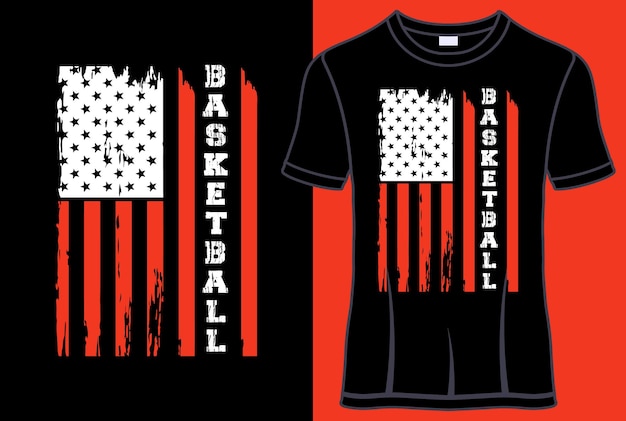 Basketball-typografie-t-shirt-design t-shirt-design mit bearbeitbarer vektorgrafik