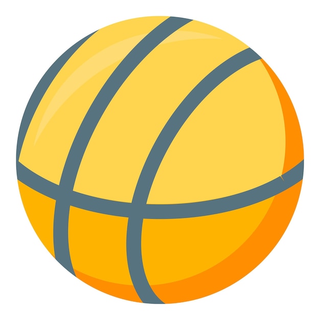 Vektor basketballball-symbol isometrisches basketballball-vektorsymbol für webdesign isoliert auf weißem hintergrund