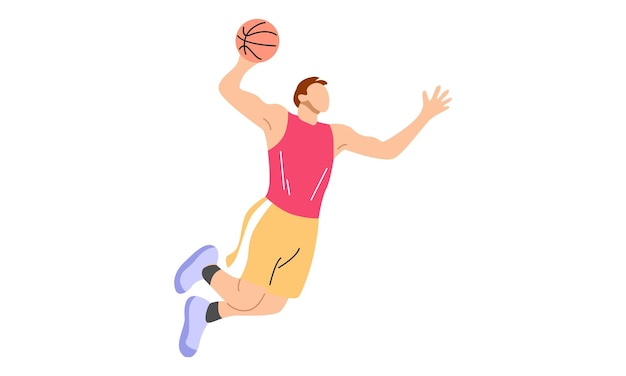 Basketballspieler-dunking