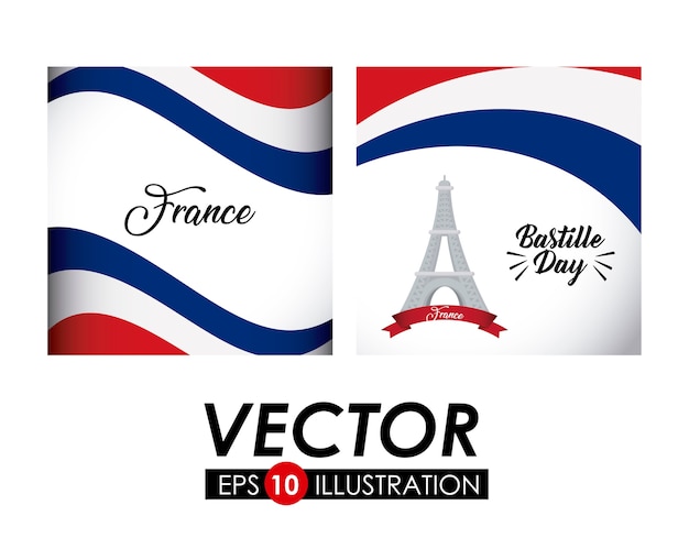 Vektor bastille-tag-design