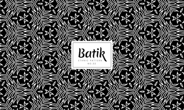 Vektor batik indonesische ethnische traditionelle dekorative blumenmuster vektorhintergrund