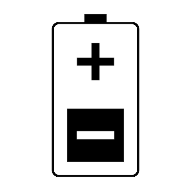 Batterie-hp-symbol-logo-vektordesign