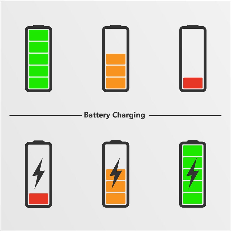 Vektor battery_icon farbmischungsvektorillustration