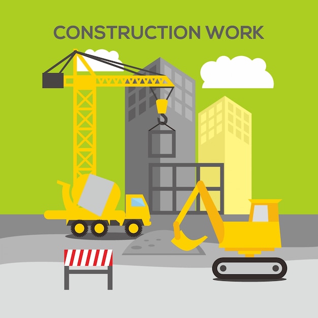 Bauarbeit Illustration