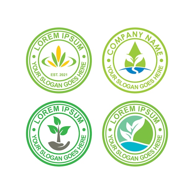 Bauernhof Logo Landwirtschaft Logo Vektor