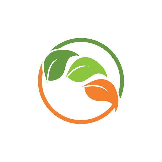 Baum-blatt-vektor-logo-design umweltfreundliches konzept
