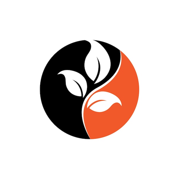Baum-blatt-vektor-logo-design umweltfreundliches konzept