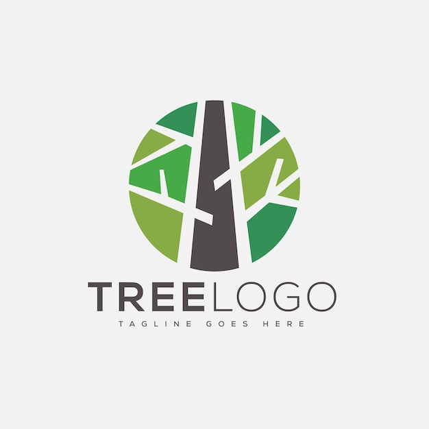 Baum-logo-design-vorlage, vektorgrafik-branding-element