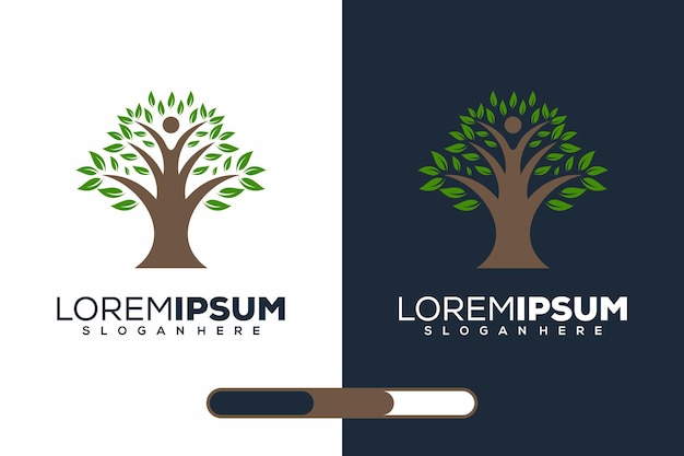 Baum modernes logo-design