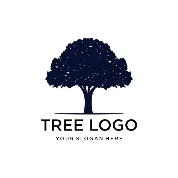 Baum-silhouette-logo-design-vektor