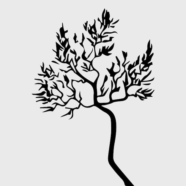 Baum-silhouette vector