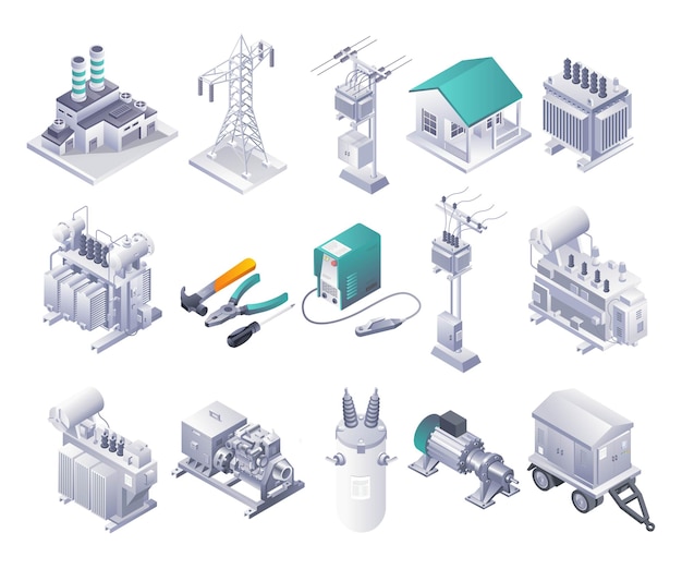 Baumaschinen und elektrische Industriemaschinen