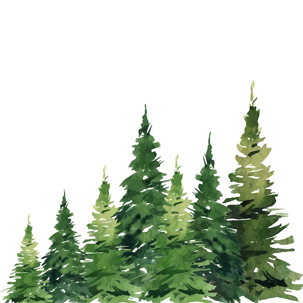 Baumillustration für Dekoration und Hintergrund