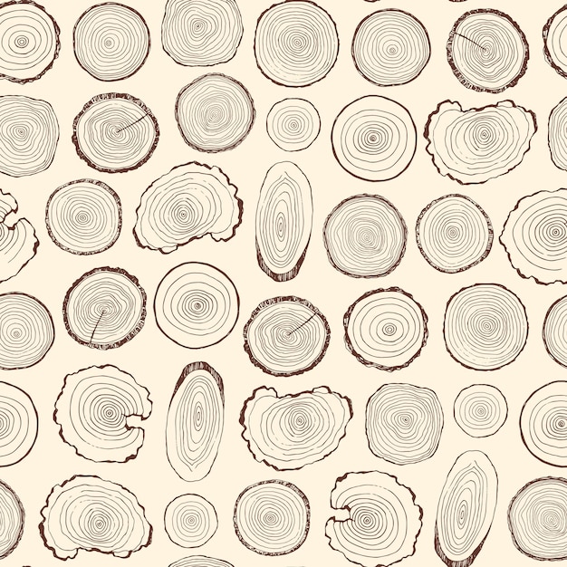 Vektor baumringe vektor nahtloses muster