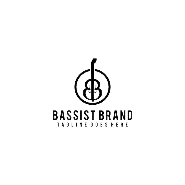 Bb initialen-bassist-logo-design