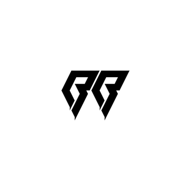 BB-Monogramm-Logo-Design Buchstaben-Text-Namen-Symbol Monochrom-Logotyp-Alphabet-Zeichen-Einfach-Logo