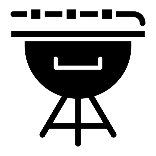 Bbq-Ausrüstung Vektor-Ikon-Design-Illustration